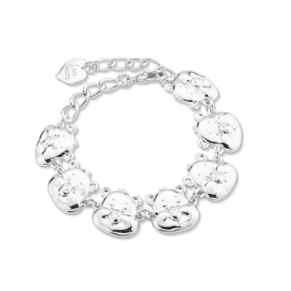 Care Bears Chain Bracelet - Gold Plated Brass - Silver