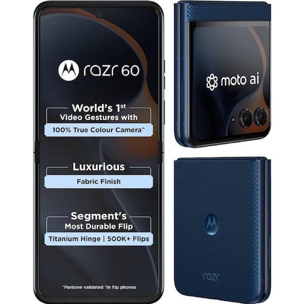 Motorola Razr 60 8GB 256GB Gibraltar Sea - Brand New