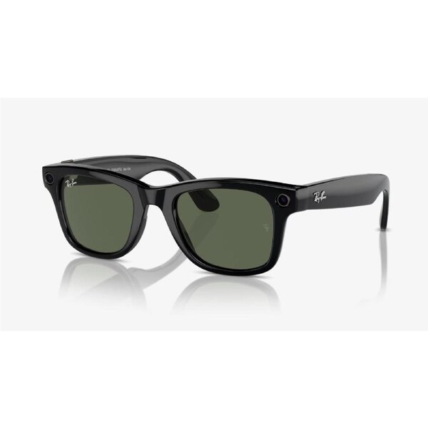 RayBan Meta Wayfarer RW4006 Shiny Black - G15 Green - Brand New