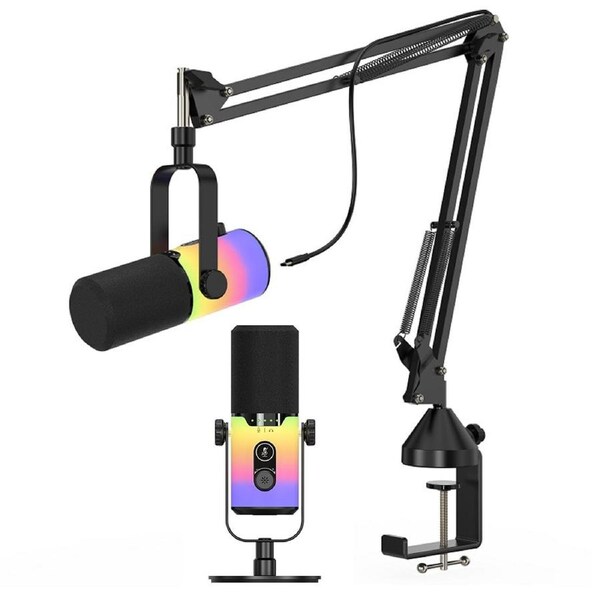 JOYBUY XLR/USB RGB Dynamic Microphone for PC Gaming Podcast - Style 3