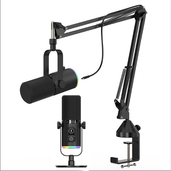 JOYBUY XLR/USB RGB Dynamic Microphone for PC Gaming Podcast - Style 2