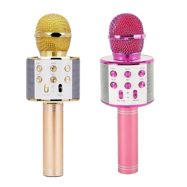 JOYBUY Bluetooth Wireless Karaoke Mic Speaker with USB for KTV
