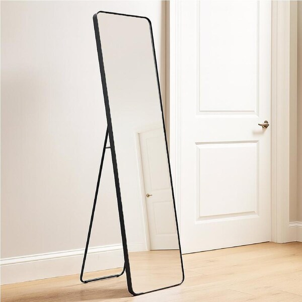 Urban Style Reflections Free Standing Mirror – Black - 150cm