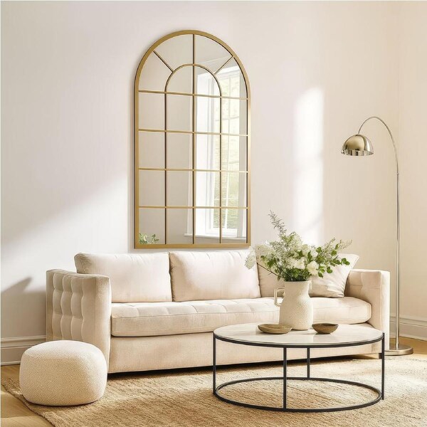 Urban Style Reflections Arch Mirror – Gold - 80cm x 120cm