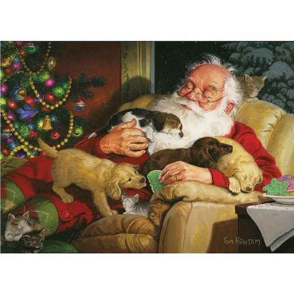Cobble Hill - Santa's Quiet Time Puzzle 1000pc