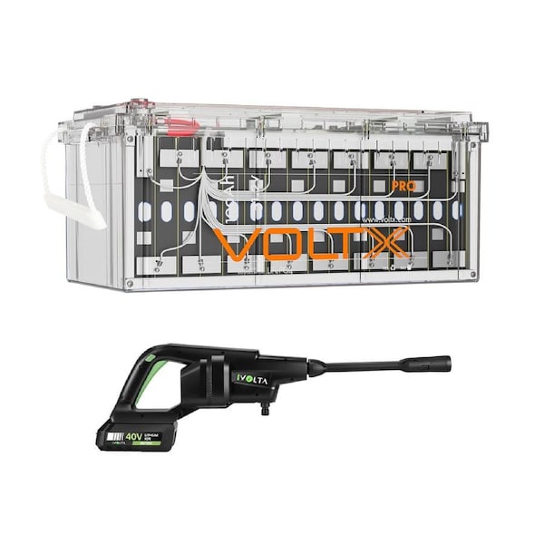 VoltX 48V 100Ah Lithium Battery 5120Wh + 40V High Pressure Washer