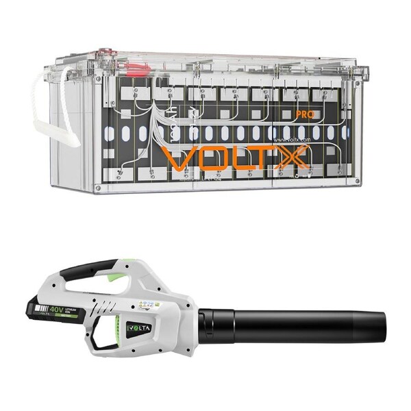 VoltX 5120Wh 48V Lithium Battery + 40V Leaf Blower