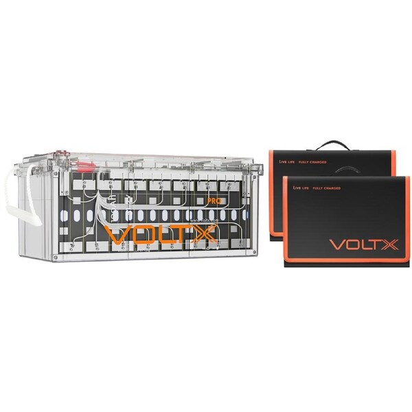 VoltX 48V 100Ah Lithium Battery + 400W Solar Panel