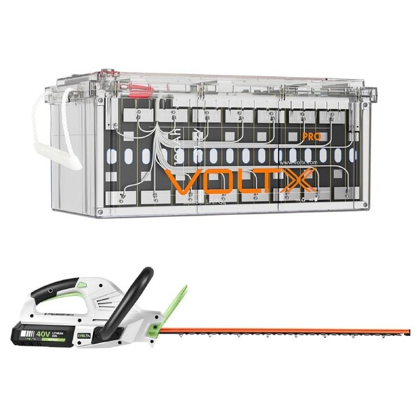 VoltX 5120Wh 48V Lithium Battery + 40V Hedge Trimmer