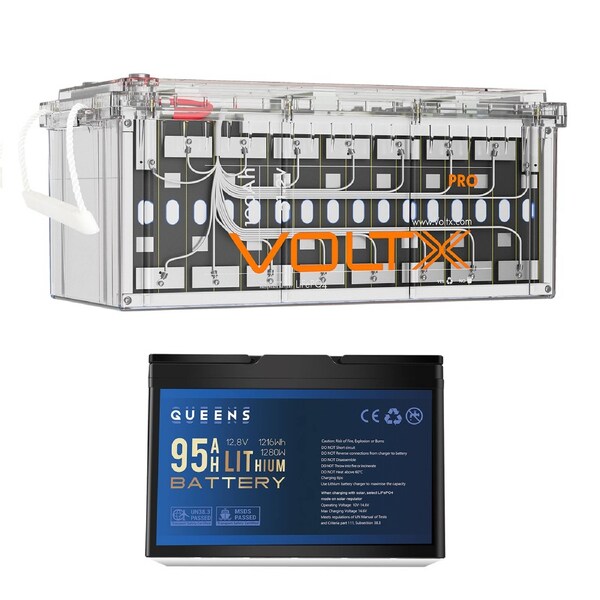 VoltX 48V 100Ah Lithium Battery + 1216Wh Battery