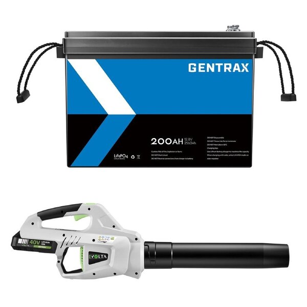 GENTRAX 12V 200Ah Lithium Battery + 40V Electric Chainsaw