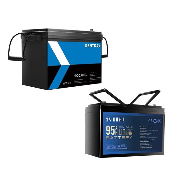 GENTRAX 12V 2560Wh Lithium Battery + 1216Wh Battery