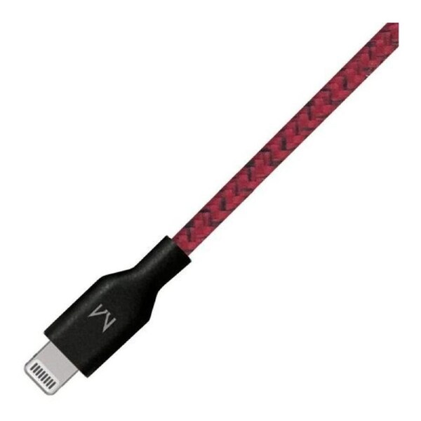 Moyork Cord+ 2m USB-A to Lightning Nylon Cable - Merlot Red Red
