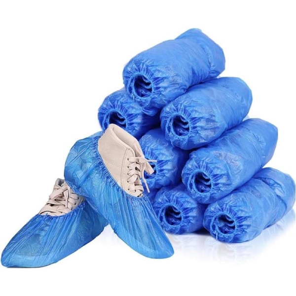 100PCS Disposable Non-woven Anti-Skid Shoe Cover Overshoes Boot Cover