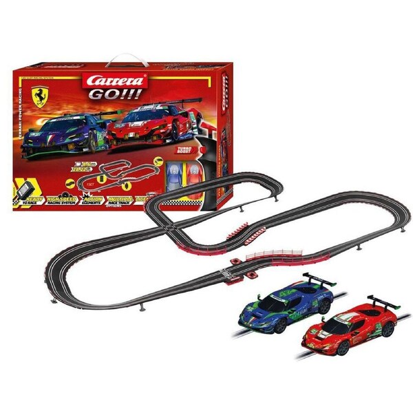 Carrera Ferrari Power Racing Slot Car Toy Race Track Set Kids 1:43
