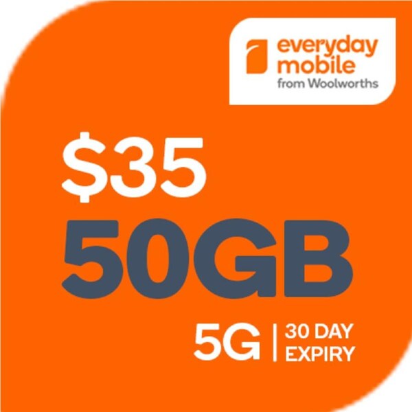 Everyday Mobile from Woolworths $35 Starter Pack SIM Card
