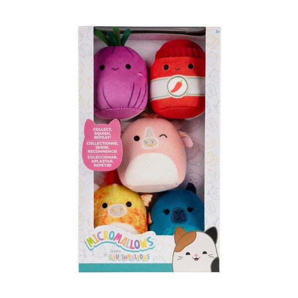 Squishmallows Micromallows 2.5 inch Plush 5 Pack (Dieric the Dragon)