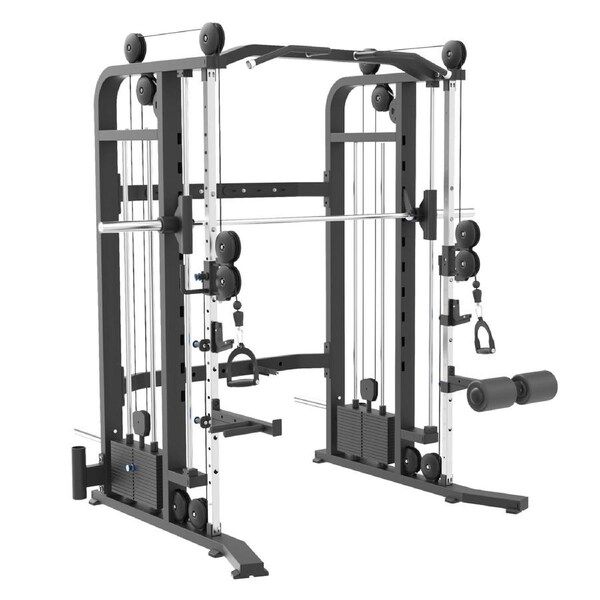 3-in-1 Smith Machine - Pin Loaded 2x80kg Weight Stack [Synergy Series]
