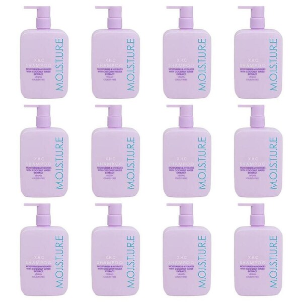 12PK XHC Moisture Shampoo w/ Coconut Water Extract For Dry Damaged Hair 350ml