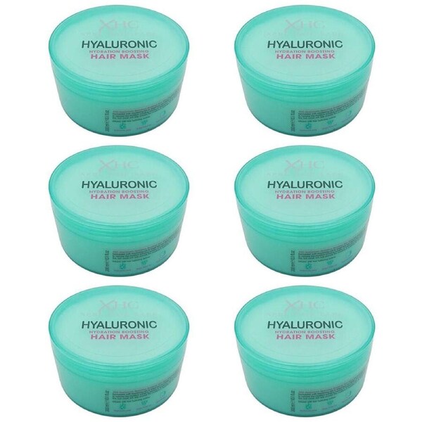 6PK XHC Hyaluronic Hydrating Boosting Mask For Damaged Hair 300ml