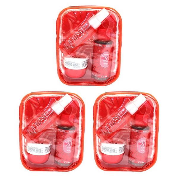 3x 3pc Solo En Ibiza Women's Madrid Muse Mist Bath & Body Butter Bag Set No.28