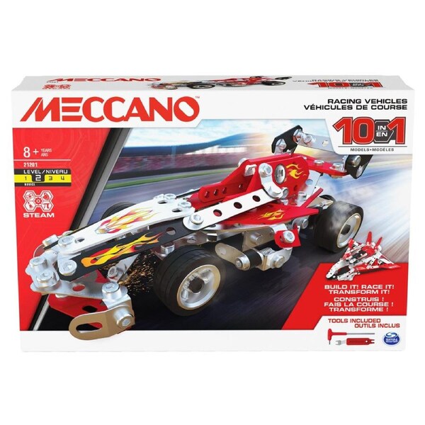 Meccano 10-in-1 Racing Vehicles