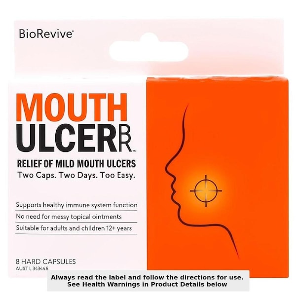 BioRevive Mouth Ulcer Relief 8 Capsules