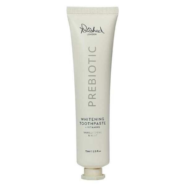 Polished London Prebiotic Whitening Toothpaste Vanilla Swirl & Mint 75ml