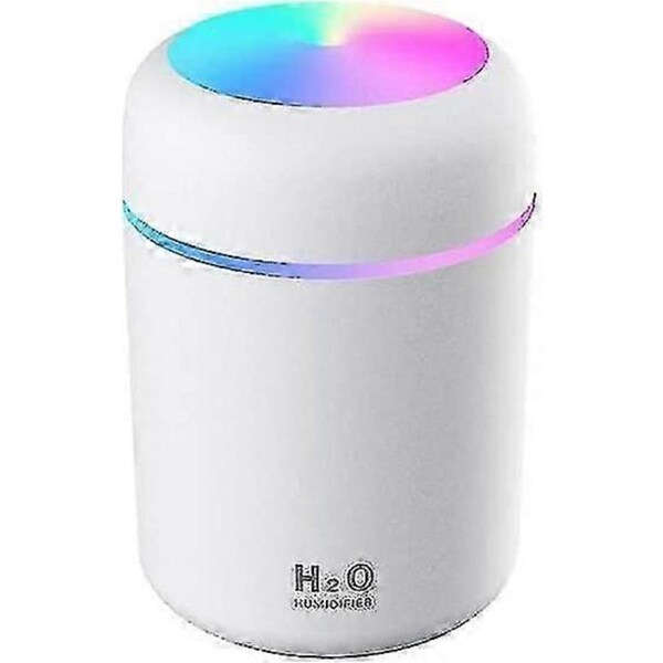 JOYBUY Cool and Colorful Mini Humidifier – 300ml USB Quiet Mist Air Diffuser