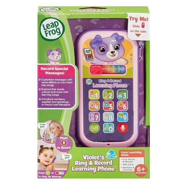 LeapFrog Violet’s Ring & Record Learning Phone