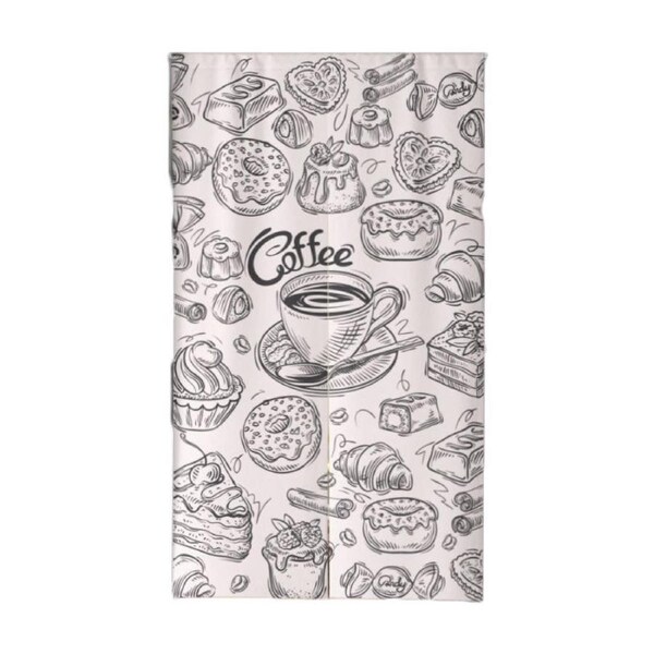 Nevenka Japanese Door Curtain Food Theme for Restaurant Home Kitchen-6