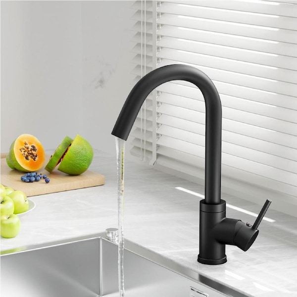 Cefito Kitchen Tap Mixer Taps Sink Basin Faucet Vanity Swivel Brass Spout DIY Black