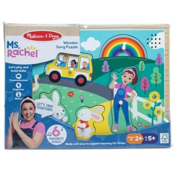Melissa & Doug - Ms. Rachel Wooden Song Puzzle 6pc
