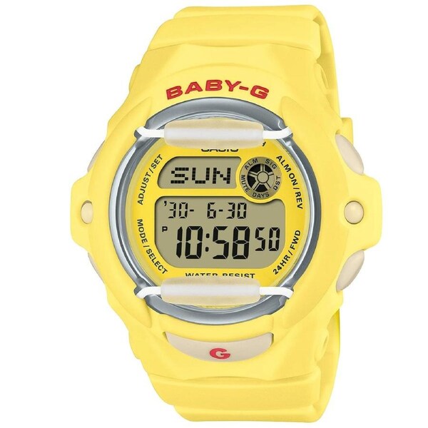 Casio Baby-G Yellow Cherry Theme 200m Digital Sports Watch BG-169CH-9