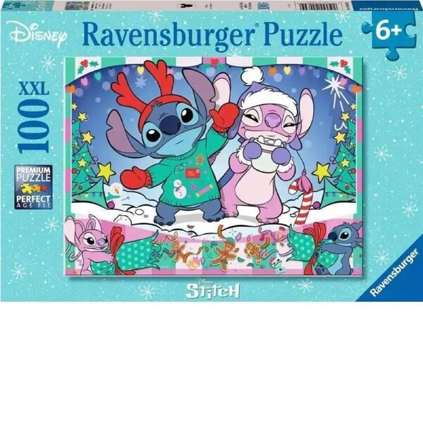 Ravensburger Puzzle 100pc XXL - Disney Stitch Christmas