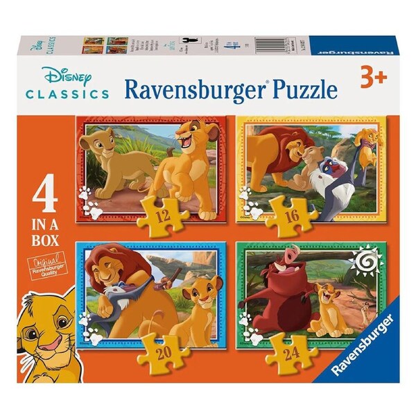 Ravensburger Puzzle 12, 16, 20, 24pc - Disney The Lion King