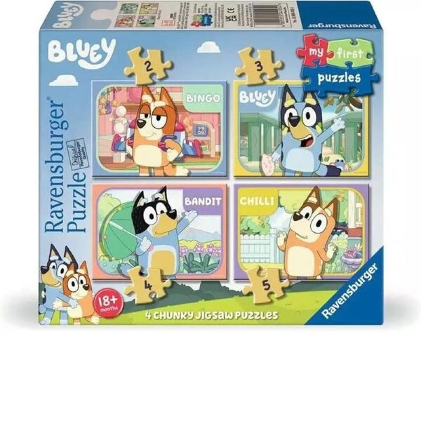 Ravensburger Puzzle 2, 3, 4, 5pc - Bluey My First Puzzles