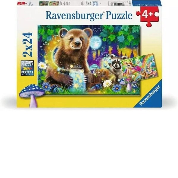 Ravensburger Puzzle 2x24pc - Lovable Woodland Friends