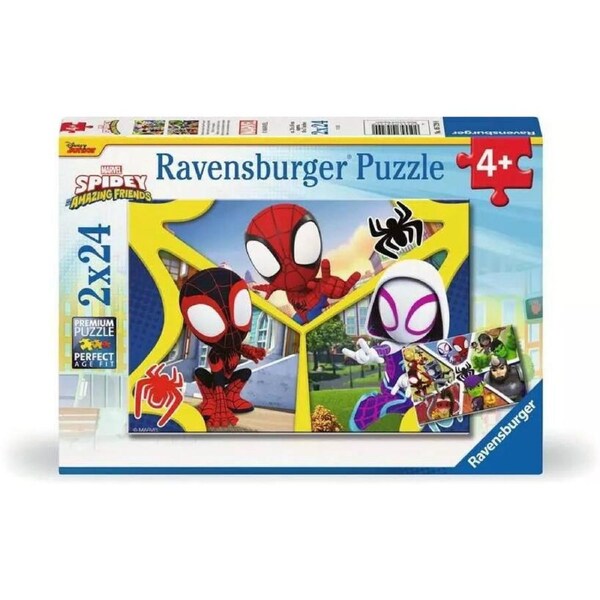 Ravensburger Puzzle 2x24pc - Marvel Spidey and His Amazing Friends