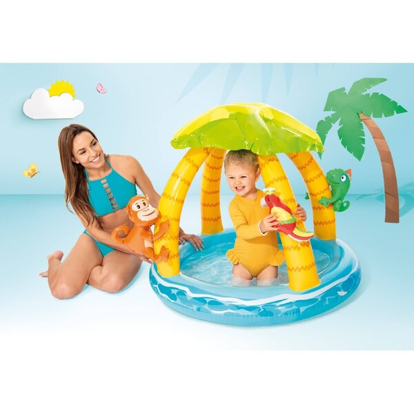 Intex Tropical Island Inflatable Kiddie Pool 58417