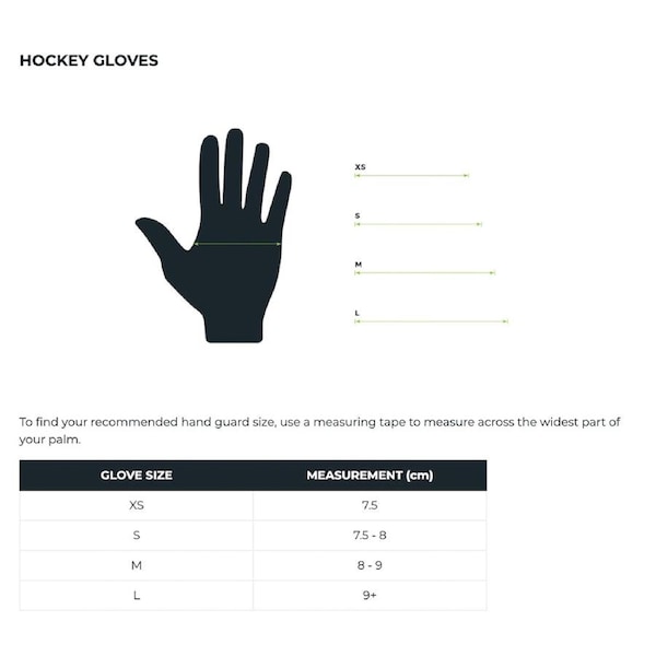 Kookaburra Sport Xenon Plus Protective Hockey Gloves Right Hand Turquoise L