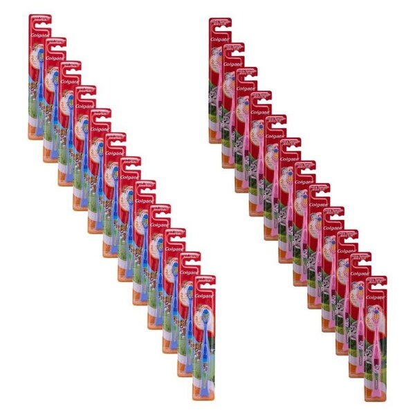 24PK Colgate Kids 2-3y Toothbrush Teeth Cleaner Toddler Dental Oral Care
