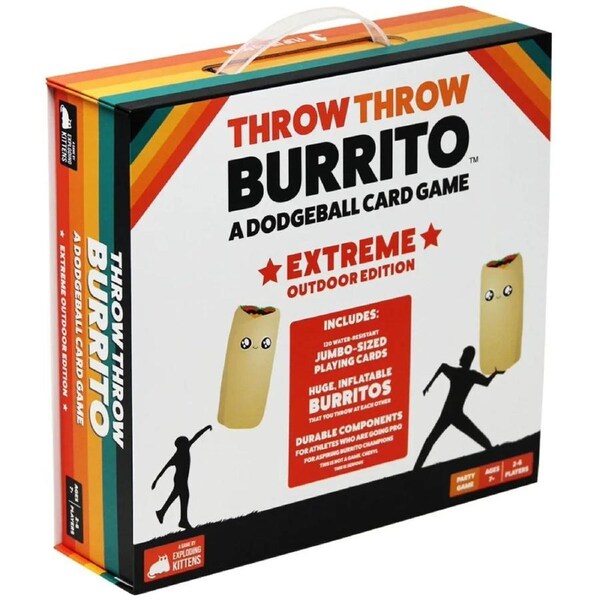 Exploding Kittens Throw Throw Burrito Extreme Outdoor Edition Party Game