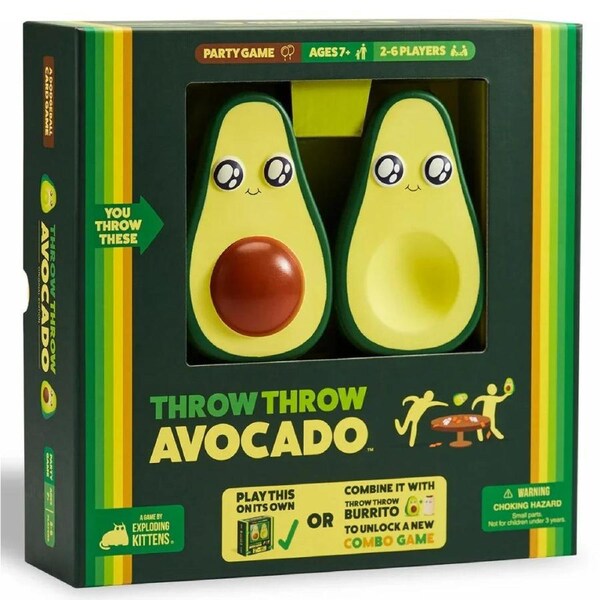 Exploding Kittens Throw Throw Avocado Party Game