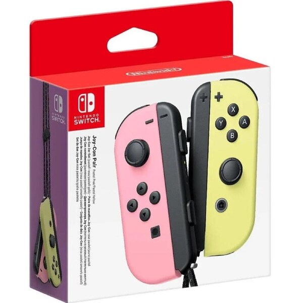 Nintendo Switch Joy-Con Controller Pastel Pink/Yellow