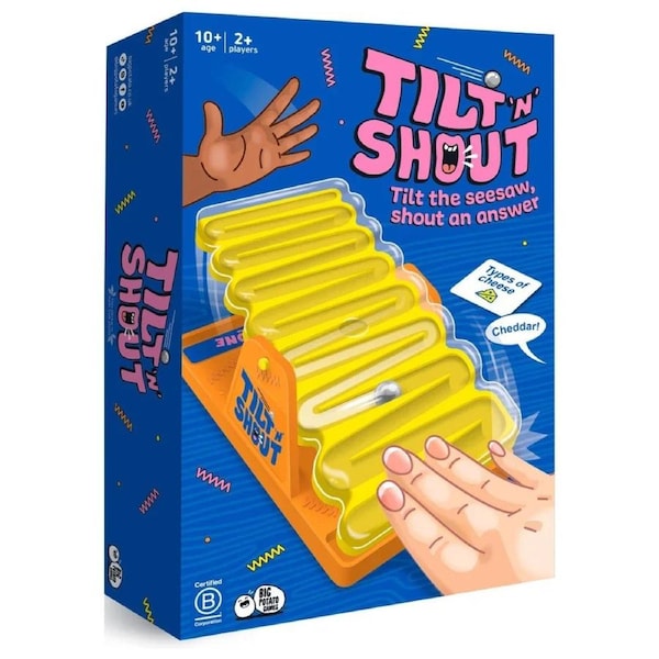 Exploding Kittens Big Potato Tilt 'N' Shout Party Game