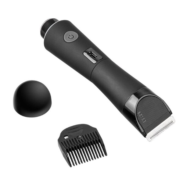 Sculptmaster Pro 2-in-1 Shaver and Finishing Tool, Ceramic and Stainless Steel Blade, Adjustable Trimming Guard, Rechargeable, Waterproof, Edge, Shape, Trime, Groom