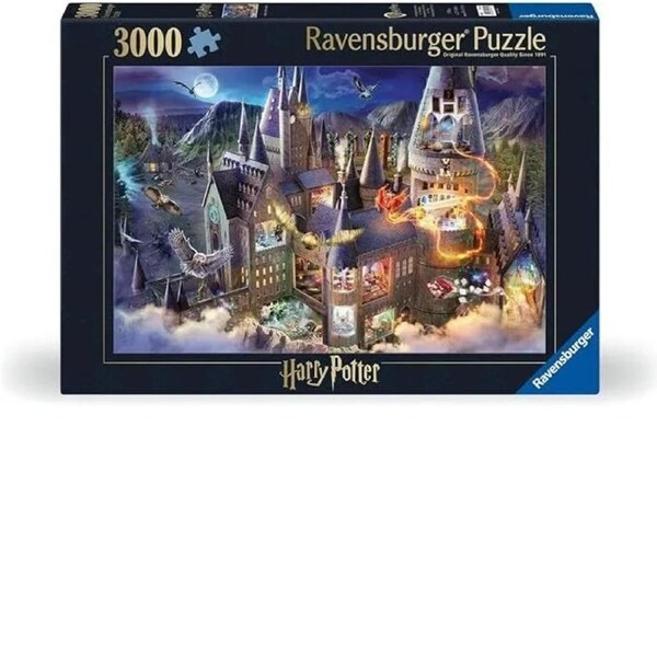Ravensburger Puzzle 3000pc - Hogwarts Castle Cutaway