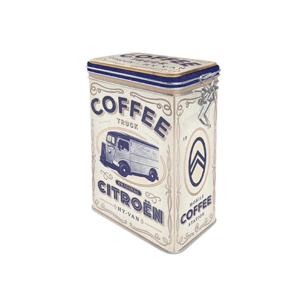 Nostalgic-Art Citroen Coffee Truck Clip Top Storage Tin/Decoration 7.5x11x17.5cm