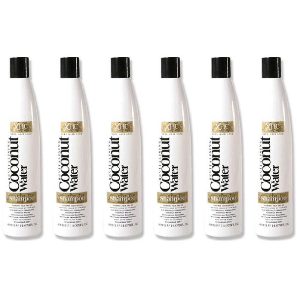 6PK XHC Revitalising Coconut Water Hydrating Shampoo For Damaged Hair 400ml
